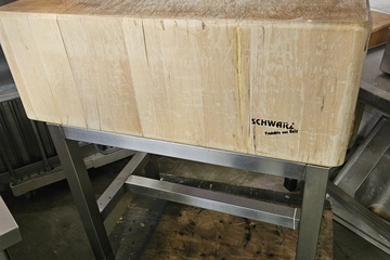 Afbeelding van Hakblok 100 cm rvs onderstel