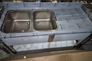 Afbeelding van Dubbele wasbak meubel nieuw