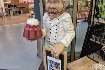 Afbeelding van Bakker menubord met cake 207 cm hoog