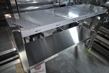 Afbeelding van rvs opzet stelling 100 cm nieuw