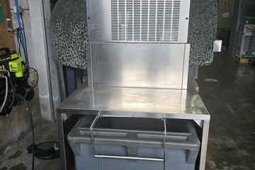 Afbeelding van ntf gm 550a schaafijsmachine met verrijdbare bunker