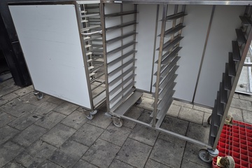 Afbeelding van 2 x Dienbladenwagen