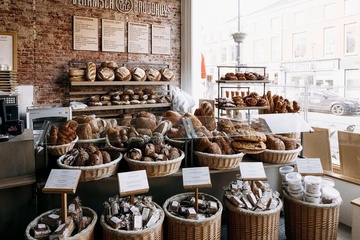 Afbeelding van Franse presentatie manden kleur zwart