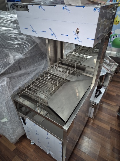 Friet warmhoud uitschepbak nieuw