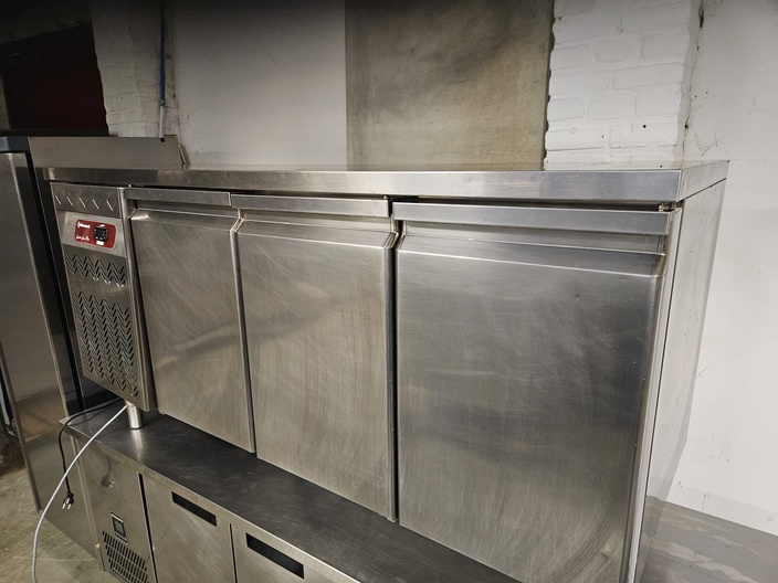 rvs 3 drs koelwerkbank Diamond