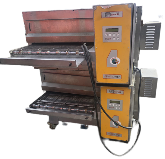 Dubbele tunnel pizzaband oven elektrisch