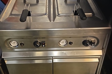 Afbeelding van Gasfrituur dubbel 70x70 cm