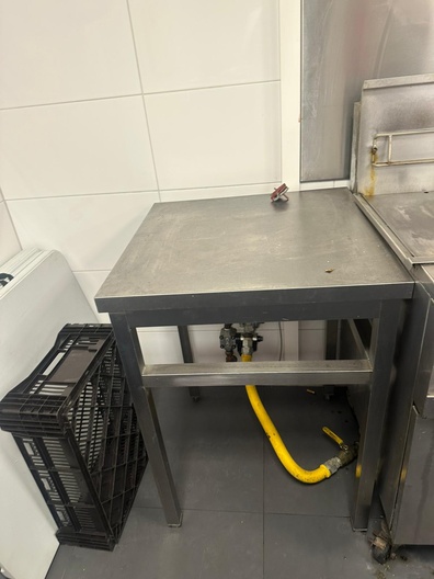 Werkbank rvs 65x65cm